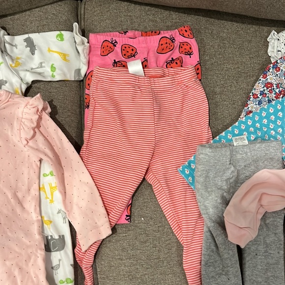 Carters girls bundle and one first impression onesies 9 months - Picture 3 of 3